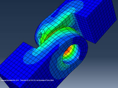 آموزش تحلیل شبیه سازی لولا تحت کشش مونتاژ شده د abaqus